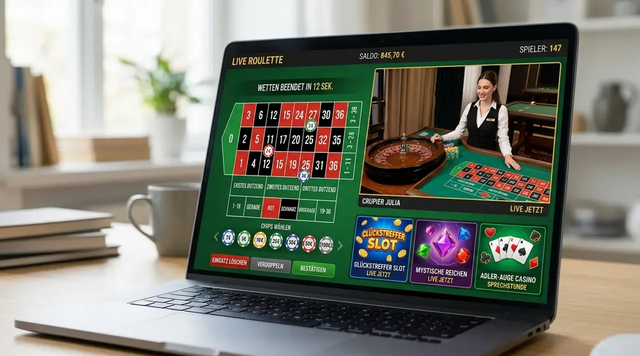 Live Casino im Angebot von Bassbet